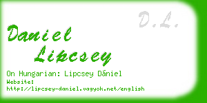 daniel lipcsey business card